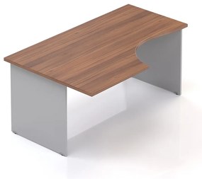 Visio LUX ergonomikus asztal 160 x 100 cm, bal, dió