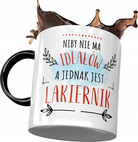 Fekete Bögre A Lakkozónak Nincs Ideál Nyomtatott Fotóval