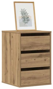 vidaXL kézműves tölgy szerelt fa sarok komód 40 x 41 x 58 cm