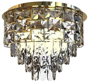 Mennyezeti lámpa LUXURIA 9xE14/40W/230V átm. 48 cm arany