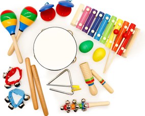 Fa hangszerkészlet 10 db hátizsákkal