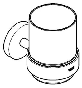 GROHE 411942430 - START pohár tartóval, fekete