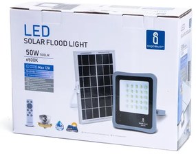 Aigostar - LED állítható fényerőjű napelemes reflektor 50W, IP65, DO