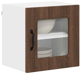 Fali konyhaszekrény 2 pcs Barna Tölgy 40 x 31 x 40 cm Faanyag