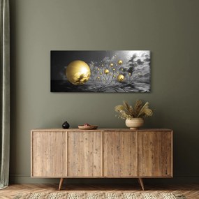 Okker gömbök képe (120x50 cm)