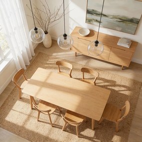 Étkezőszék tölgyfa dekorral Roxby - Actona