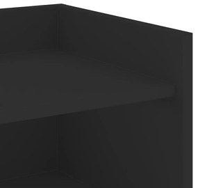 fekete szerelt fa tálalóasztal 73,5 x 35 x 75 cm