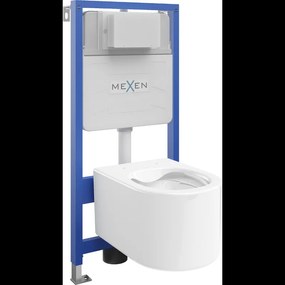 Mexen beépíthető Felix Slim WC váz WC csészével Sofia, Fehér - 6103354XX00