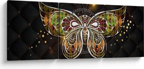 Kép - Mágikus pillangó (órával) (90x30 cm)