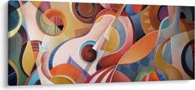 Kép - Zenei absztrakt (120x50 cm)