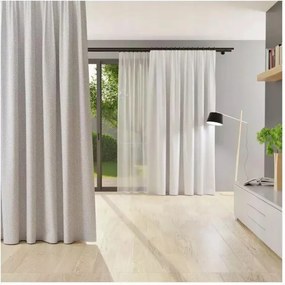 Kész függöny szalagra varrva Pöttyös 180x250 cm hamu