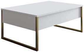 Luxe White and Gold konferenciaasztal