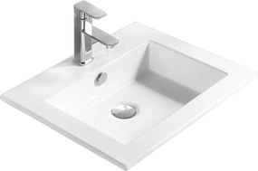 Mexen Salma 54 x 47 cm-es, munkalapba süllyesztett mosdó, fehér - 25395400