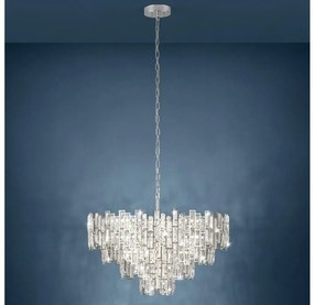 Eglo 39627 - Csillár láncon CALMEILLES 10xE14/25W/230V á. 78 cm