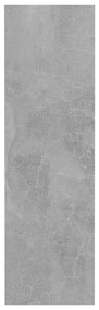 betonszürke forgácslap fali cipősszekrény 60 x 18 x 60 cm