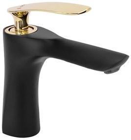 Fürdőszobai csaptelep Rea Orbit low Black Gold