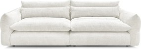 Fehér zsenília kanapé 276 cm Neil – Bobochic Paris