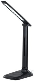 Immax 09106L - LUMI dimmelhető LED asztali lámpa vezeték nélküli Qi töltéssel LED/7W/230V fekete