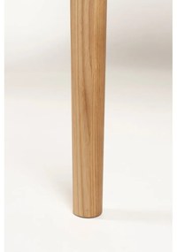 Bővíthető étkezőasztal tölgyfa dekoros asztallappal és hosszabbító asztallappal 90x180 cm Twist – Zuiver