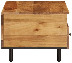 tömör akácfa dohányzóasztal 80 x 54 x 40 cm