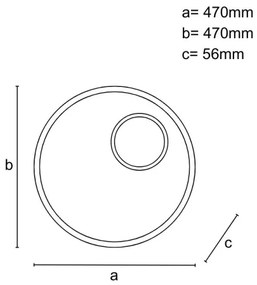 LED dimmelhető mennyezeti lámpa LED/65W/230V 3000-6500K barna + DO