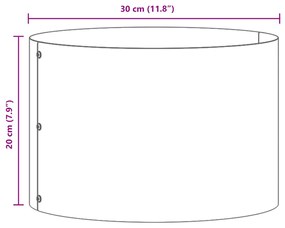 Fekete Fém Cserép Fekete Fém 30 x 30 x 20 cm Fekete Fém Cserép
