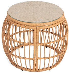 Műrattan kerek kerti tárolóasztal ø 55,5 cm Vistdal - Bonami Essentials