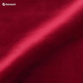 Bali piros bársony sarokkanapé, bal oldali - Cosmopolitan Design