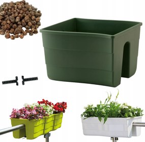 Wave 30 korláttartó doboz, erkély kaspó keret 1l