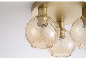 Searchlight 44521CP - Mennyezeti lámpa RADIANCE 3xE27/60W/230V átm. 37,5 cm aranyszínű