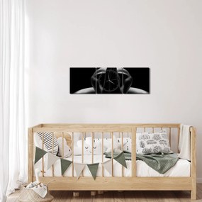 Meztelen nő képe (órával) (90x30 cm)