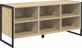 vidaXL Cipőszekrény tárolóval Sonoma 60 x 35 x 44 cm Faanyag