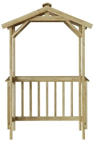 Grillsátor Barna 133.5 x 63 x 200 cm Impregnál szőke fenyő