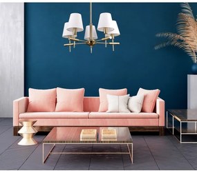 ITALUX MD38482-5 - Csillár rúdon BALTER 5xE14/40W/230V