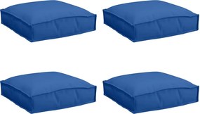 vidaXL Párna 4 pcs Királykék 40 x 40 x 8 cm Oxford Szövet