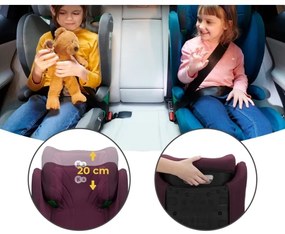 KINDERKRAFT JUNIOR FIX 2 autósülés 100-150 cm Cherry pearl