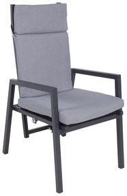 Szürke fém kerti szék Sintra – Garden Pleasure