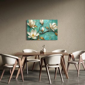 Kép - 3D magnóliák (90x60 cm)