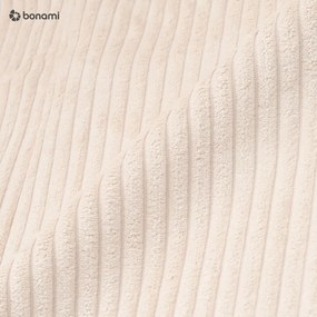 Bézs kordbársony kinyitható kanapé 245 cm Nihad – Bobochic Paris