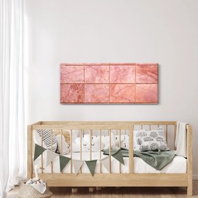 Kép - Rózsaszín, márványozott csempe (120x50 cm)