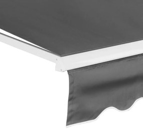 Falra szerelhető kihajtható árnyékoló, AR02 szürke 295x200 cm