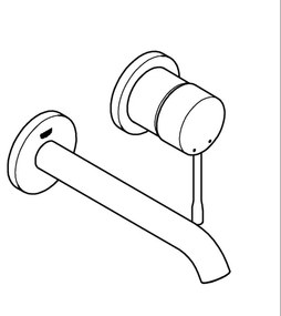 GROHE 19408DL1 - Kétlyukú mosdócsaptelep ESSENCE 183 mm bronzszínű