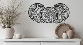 Fali Dekoráció Áttört Falikép Triptyk Mandala 3D 5 kör