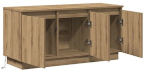 TV Szekrény Tölgyfa 100x38x49 cm Szerelt Fa