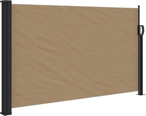 vidaXL tópszínű behúzható oldalsó napellenző 117 x 300 cm