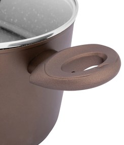 Valdinox Aurum lábas tapadásmentes felülettel és fedővel, 24 cm, 6 l