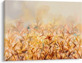 Kép - levelek az ősz színében, olajfestmény (70x50 cm)