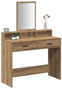 Fésülködőasztal kézműves tölgy 100 x 41 x 140 cm Faanyag