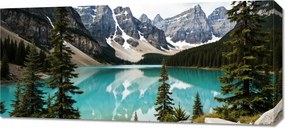 Vászonkép 90x40cm Hálószoba Nappaliba Panoráma Tó