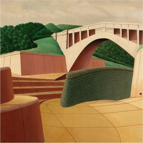 Fotótapéta Flizelin Szoba tapéta Csendes táj 250x250 Ragasztó